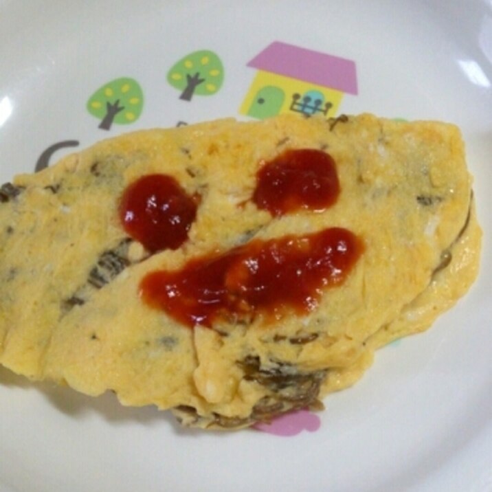 幼児食☆ふんわりもずくオムレツ